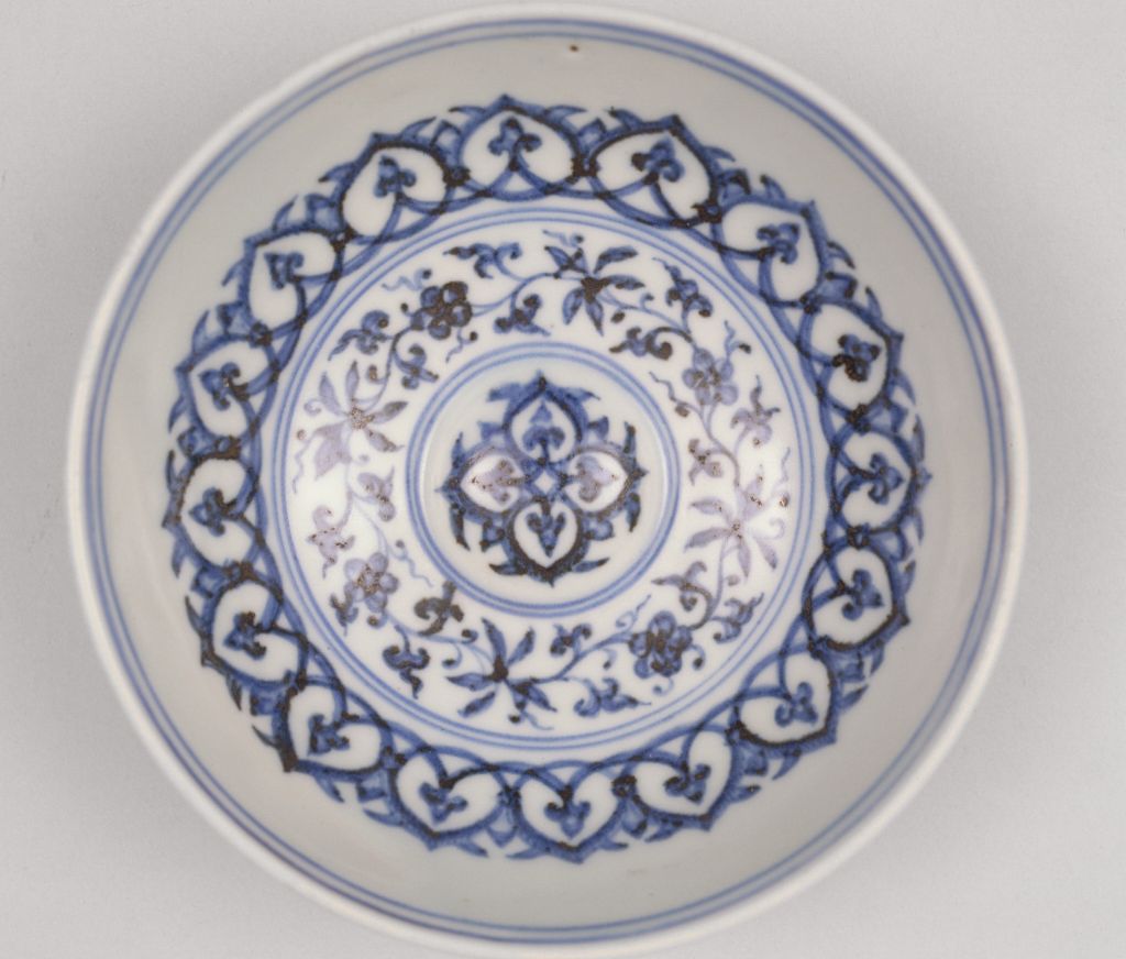 图片[2]-Blue and white bowl with lotus pattern-China Archive